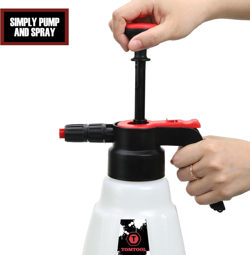 Tom tool Foam Sprayer, Foaming Pump Blaster Hand Pressure Snow Foaming Cannon Water Blaster, Hand Pressurized Soap Sprayer Manual Foam Cannon Car Wash - Image 5